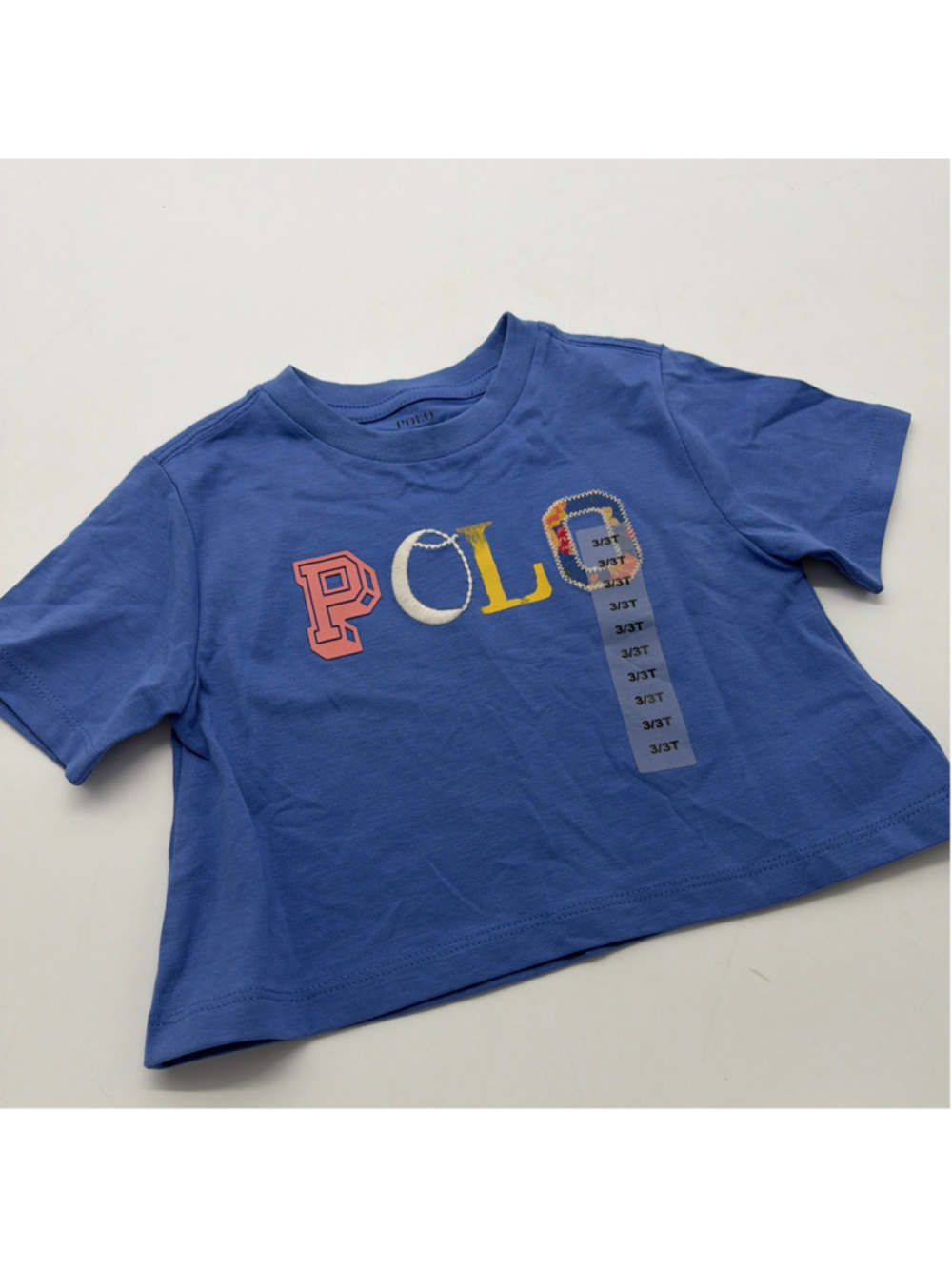 Polo Ralph Lauren Short Sleeve Tee Blue Pink Size 3T